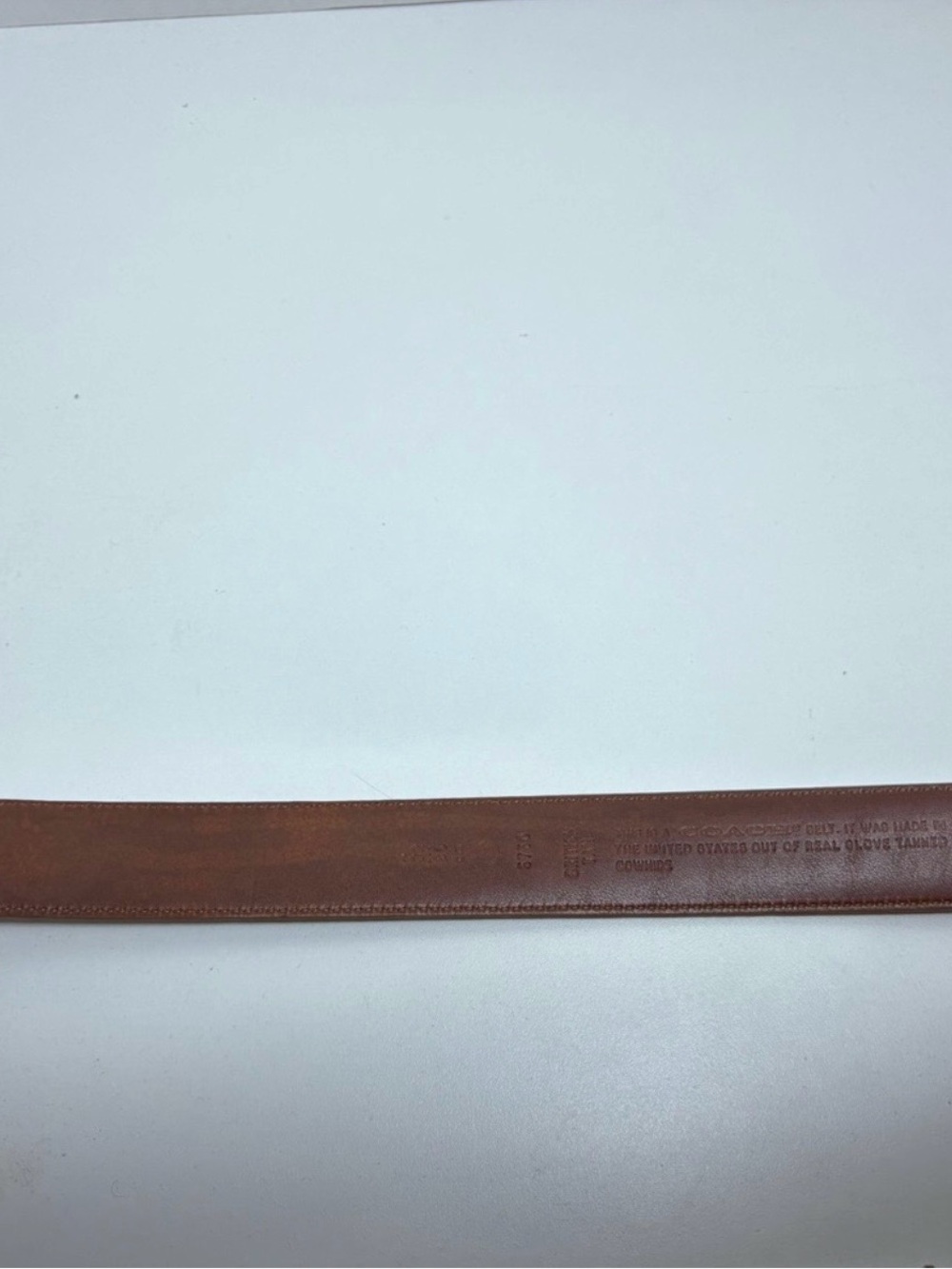 Authentic Coach Belt Sz 32 Cowhide Style 5750 Made In USA - Picture 5 of 11